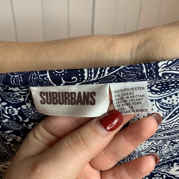 Paisley Button Down Blouse - Picture 5 of 5